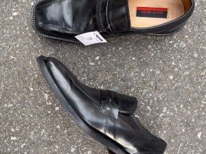 Mens Black Formal leather Slip On Shoes SH770