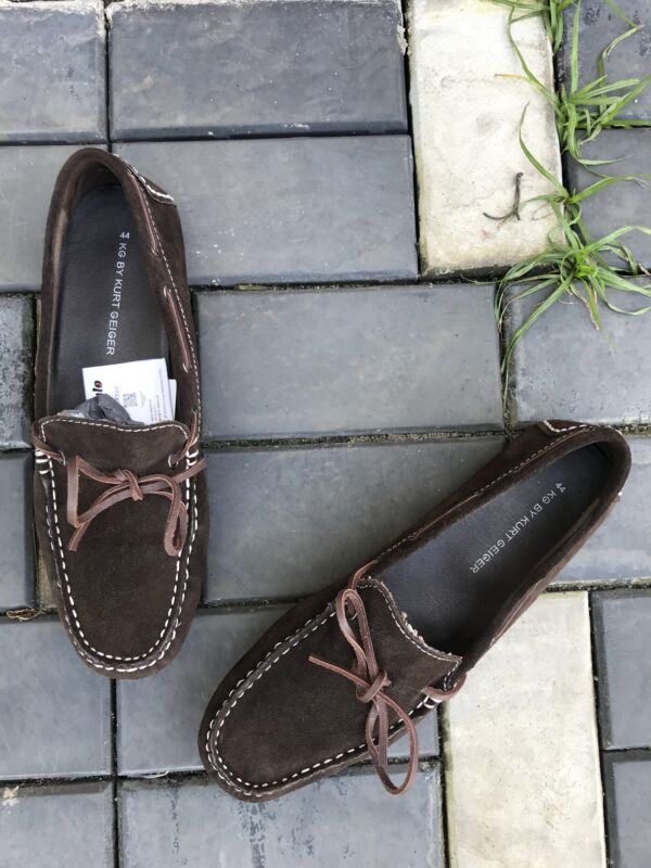 KURT GEIGER BROWN SUEDE LOAFER