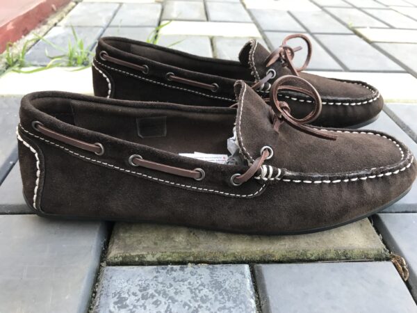 KURT GEIGER BROWN SUEDE LOAFER - Image 2