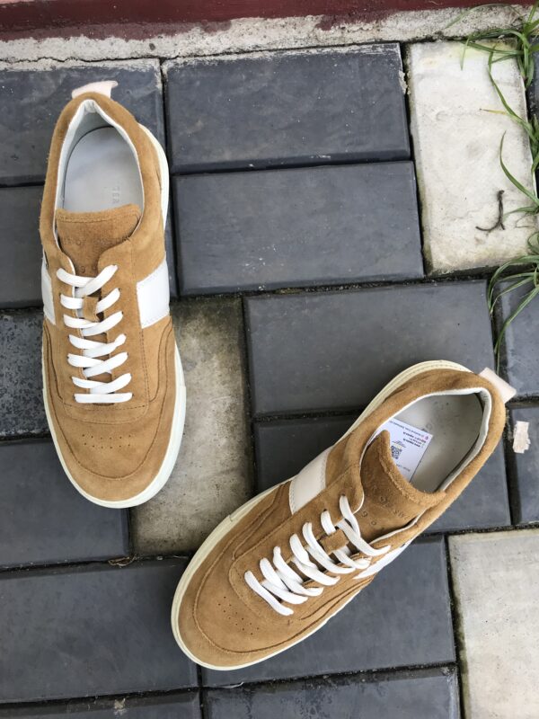 TIGER OF SWEDEN TAN SUEDE SNEAKERS