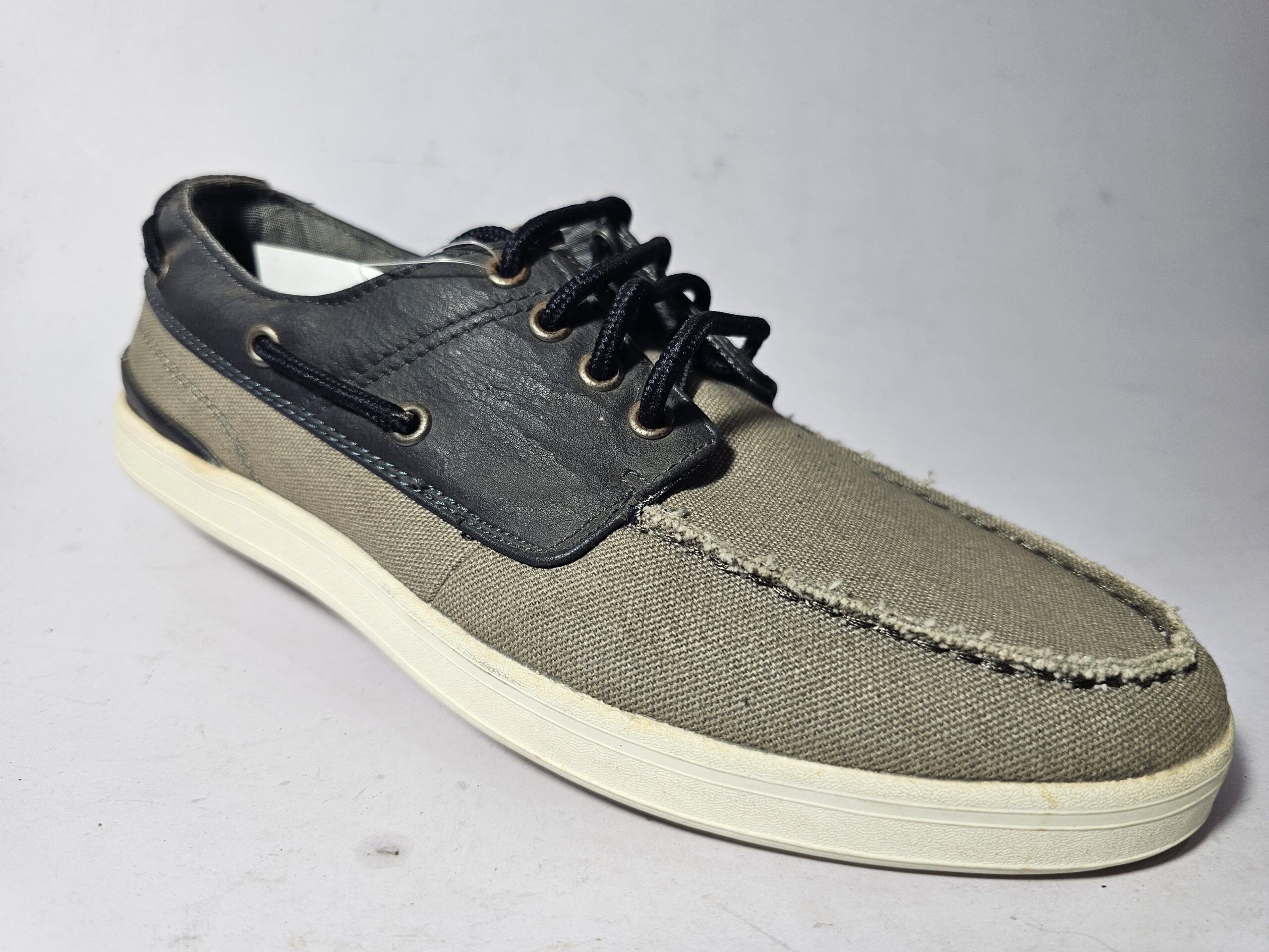 Red Herring Canvas & Leather Boat Shoes - Image 6