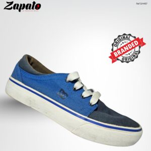 DC Shoes Low-Top Skate Sneakers – Blue Canvas