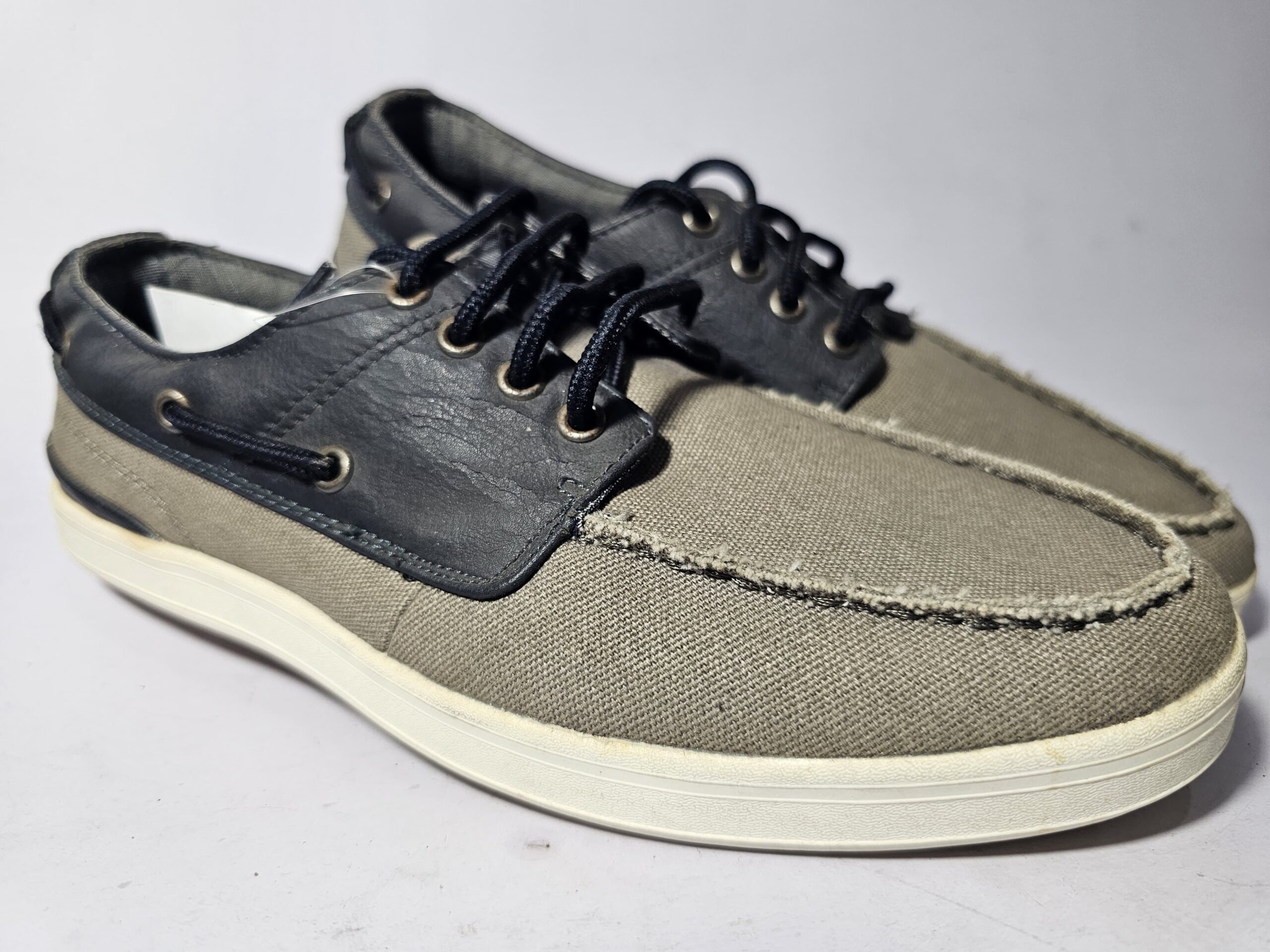 Red Herring Canvas & Leather Boat Shoes - Image 2