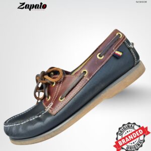 M & S Two-Tone Leather Boat Shoes