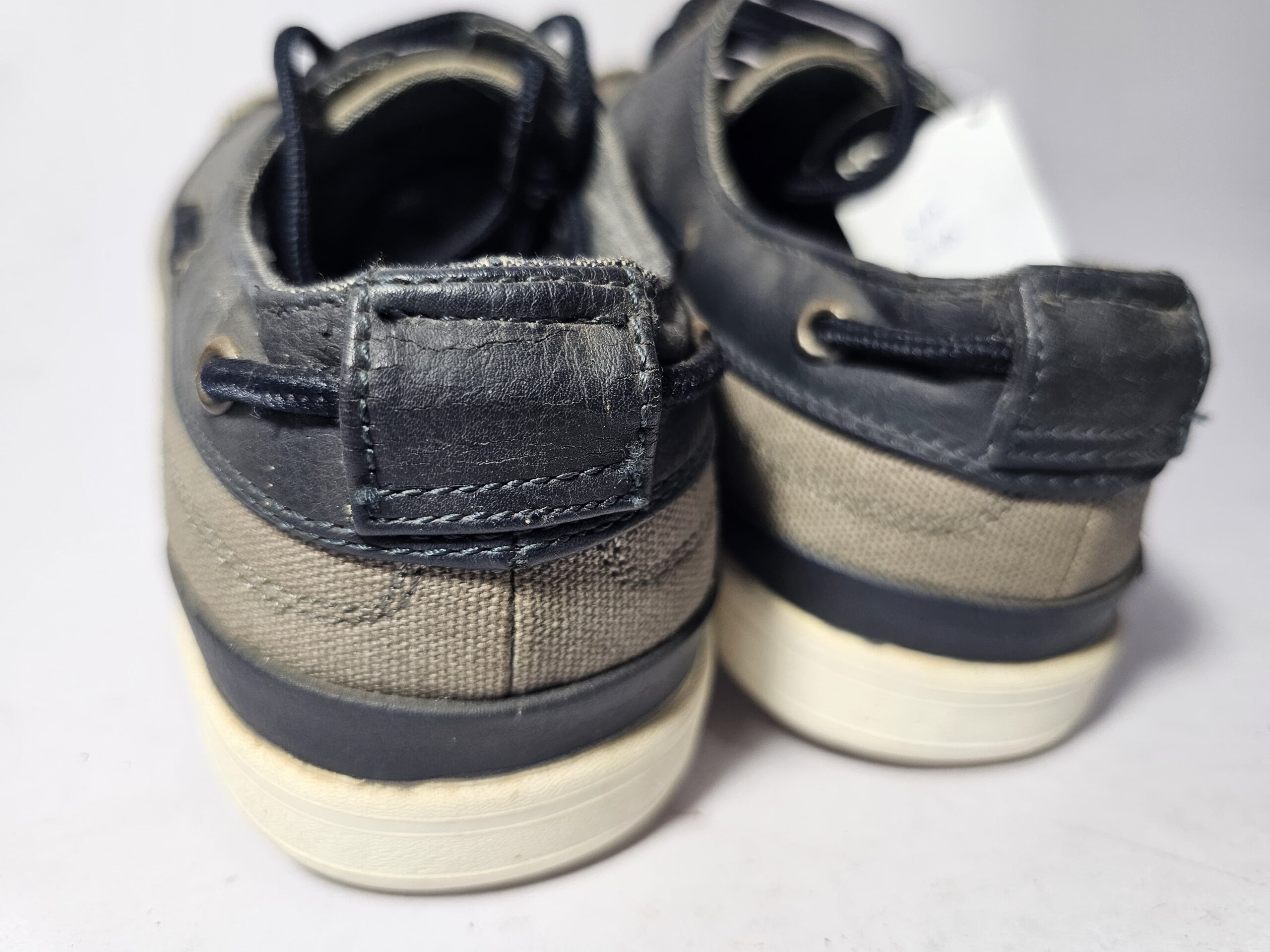 Red Herring Canvas & Leather Boat Shoes - Image 4