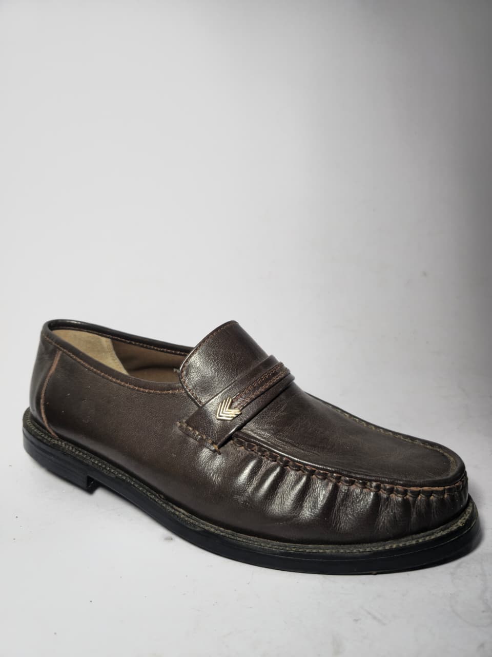 The Tailor Brown Leather Formal Slip-On Loafers - Image 2