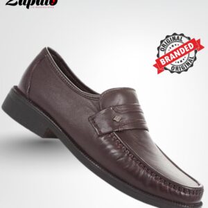 The Tailor Brown Leather Formal Slip-On Loafers