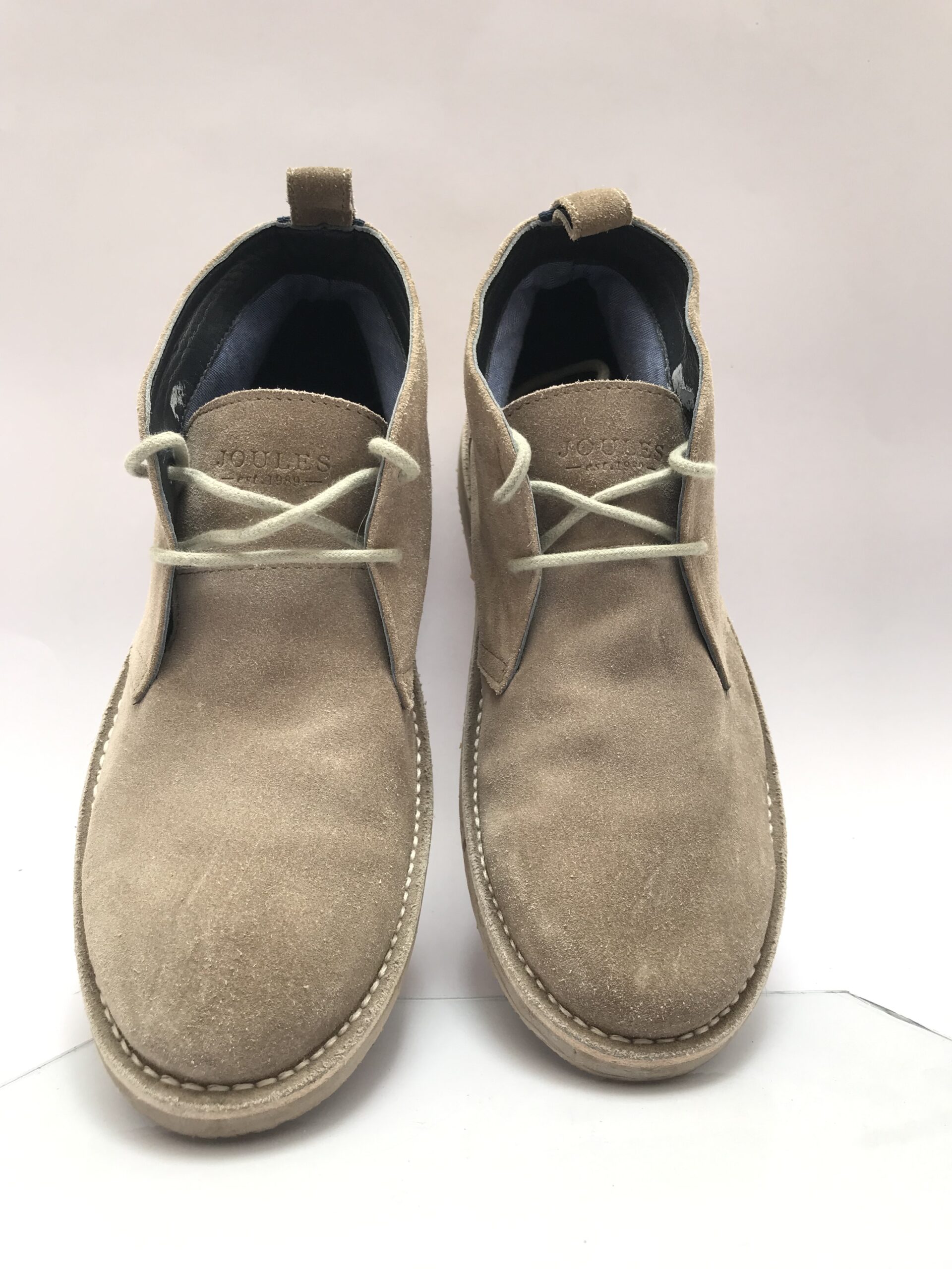 Joules Classic Light Tan Suede Desert/Chukka Boots - Image 2