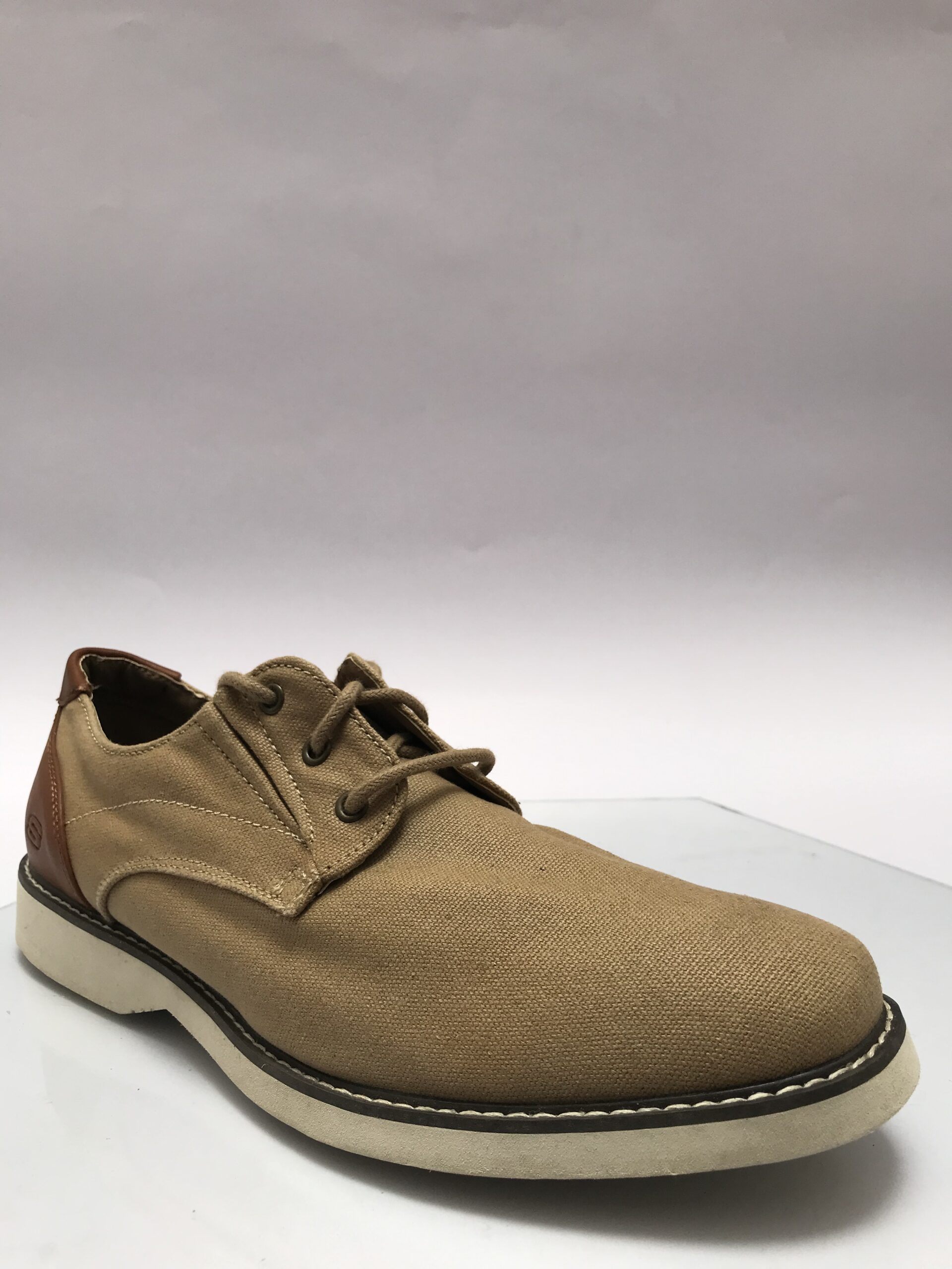 Skechers Smart-Casual Tan & Brown Lace-Up Shoes - Image 4