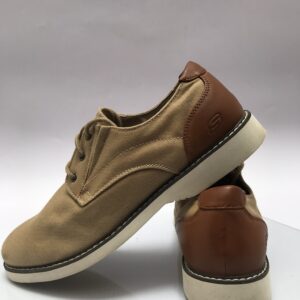 Skechers Smart-Casual Tan & Brown Lace-Up Shoes