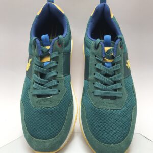 US Polo Assn. Classic Green & Yellow Retro-Style Trainers