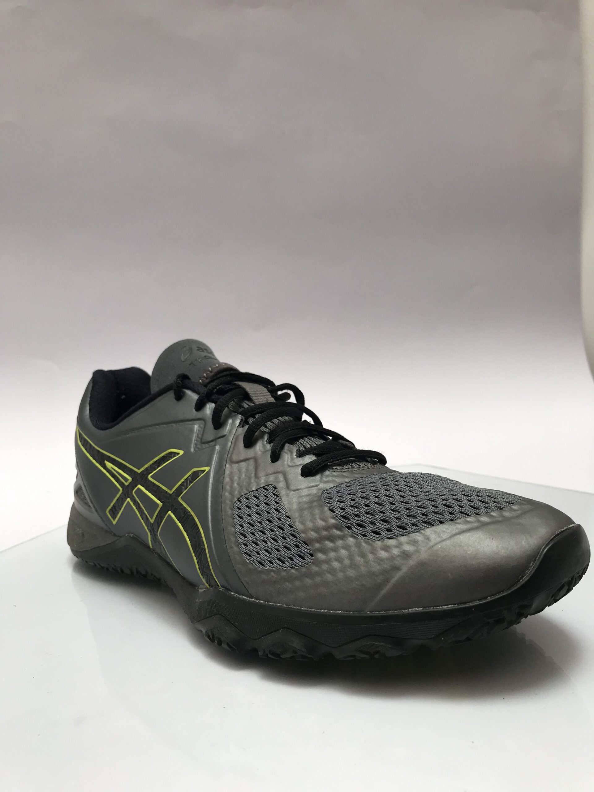 ASICS Men's Grey & Lime Green Performance Training Shoes - Image 6