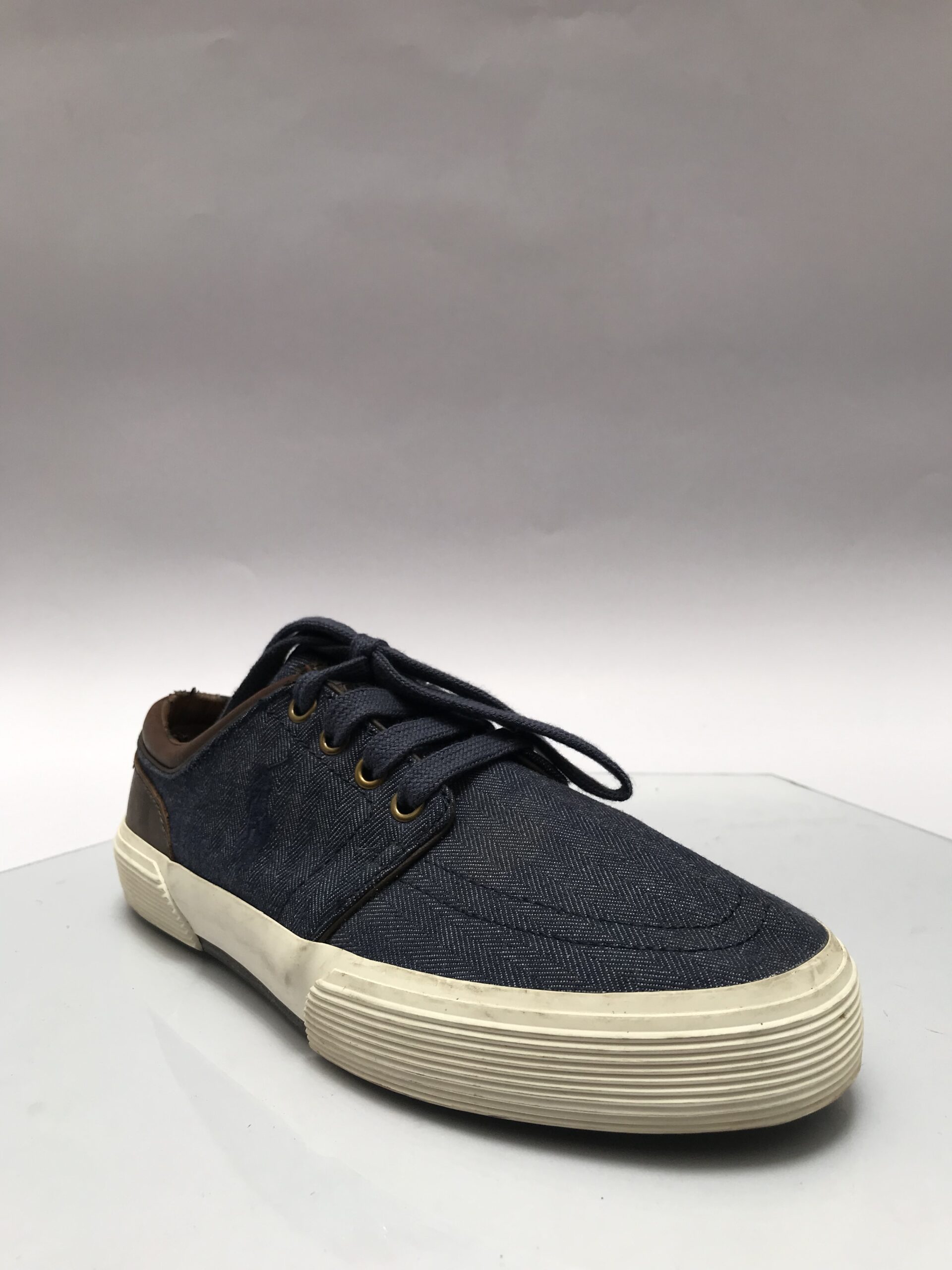 Polo Ralph Lauren Navy Canvas & Brown Casual Shoes - Image 5