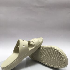 CROCS Classic Beige/Bone Two-Strap Comfort Slides