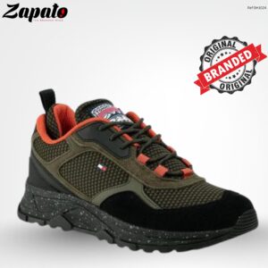 Tommy Hilfiger Outdoor Trail-Inspired Trainers – Olive & Black