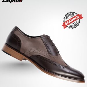 REDFOOT Two-Tone Brown Leather & Suede Wingtip Brogues